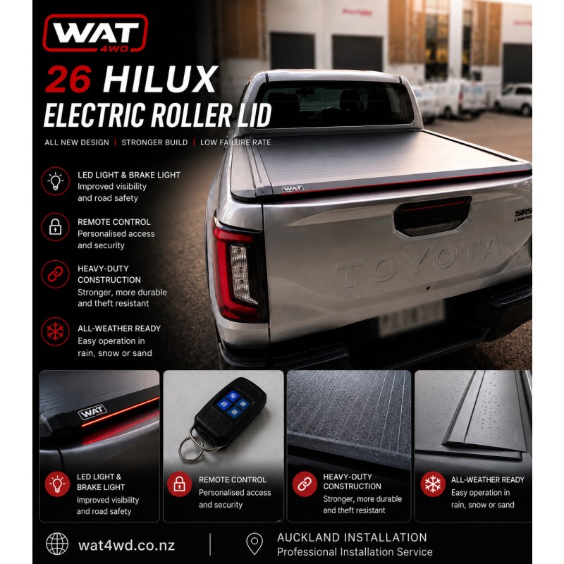 WAT HILUX ELECTRIC ROLLER LID 2026